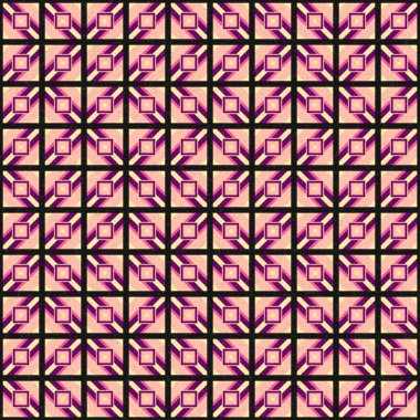 Soyut Geometrik Desen üretken hesaplama sanatı çizimi