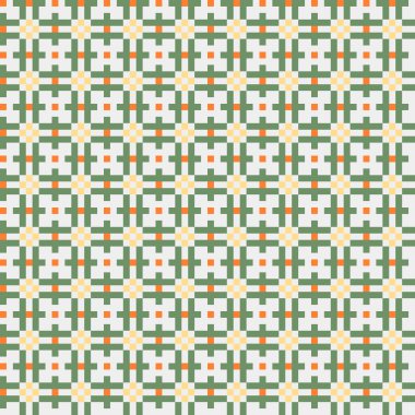 Soyut çapraz desenli üretken hesaplama sanatı çizimi