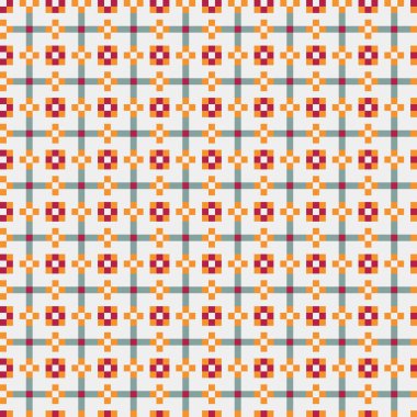 Soyut çapraz desenli üretken hesaplama sanatı çizimi