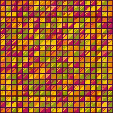 Soyut geometrik desen, renkli vektör çizimi