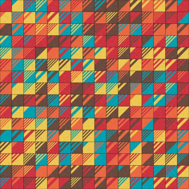 Soyut Geometrik Desen üretken hesaplama sanatı çizimi