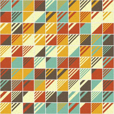 Soyut Geometrik Desen üretken hesaplama sanatı çizimi