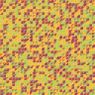 Soyut Geometrik Desen üretken hesaplama sanatı çizimi