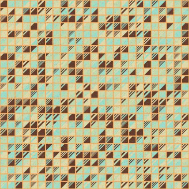 Soyut Geometrik Desen üretken hesaplama sanatı çizimi