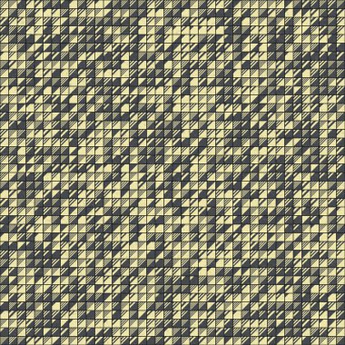 Soyut Geometrik Desen üretken hesaplama sanatı çizimi