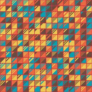 Soyut Geometrik Desen üretken hesaplama sanatı çizimi