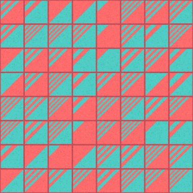 Soyut Geometrik Desen üretken hesaplama sanatı çizimi