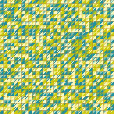 Soyut Geometrik Desen üretken hesaplama sanatı çizimi