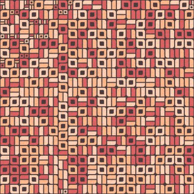 Soyut Geometrik Desen üretken hesaplama sanatı çizimi