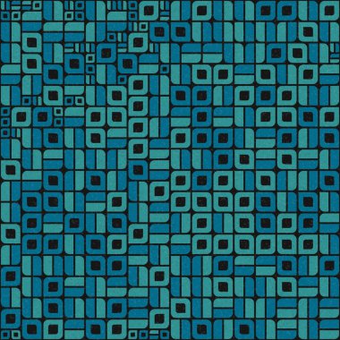Soyut Geometrik Desen üretken hesaplama sanatı çizimi