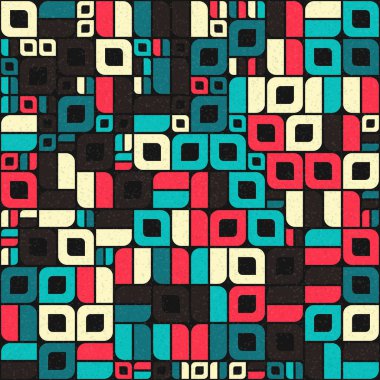 Soyut Geometrik Desen üretken hesaplama sanatı çizimi