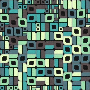 Soyut Geometrik Desen üretken hesaplama sanatı çizimi
