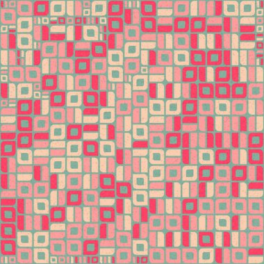 Soyut Geometrik Desen üretken hesaplama sanatı çizimi