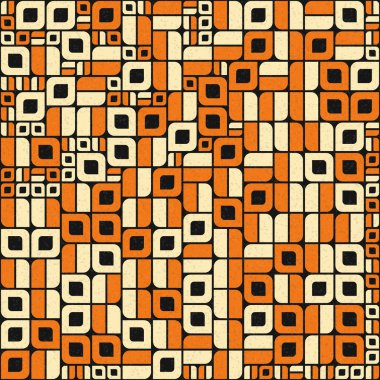 Soyut Geometrik Desen üretken hesaplama sanatı çizimi