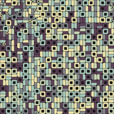 Soyut Geometrik Desen üretken hesaplama sanatı çizimi