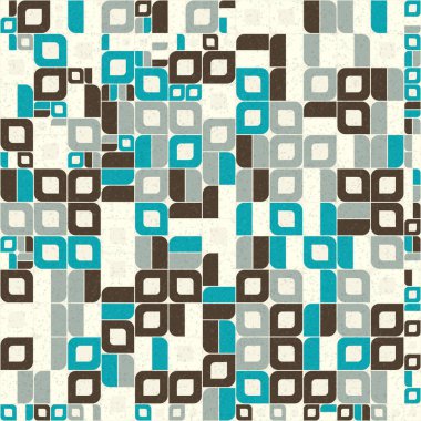 Soyut Geometrik Desen üretken hesaplama sanatı çizimi