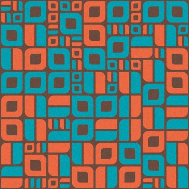 Soyut Geometrik Desen üretken hesaplama sanatı çizimi