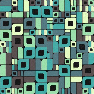 Soyut Geometrik Desen üretken hesaplama sanatı çizimi