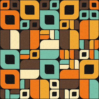 Soyut Geometrik Desen üretken hesaplama sanatı çizimi