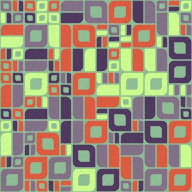 Soyut Geometrik Desen üretken hesaplama sanatı çizimi