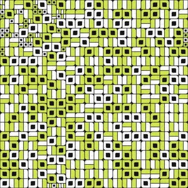 Soyut Geometrik Desen üretken hesaplama sanatı çizimi