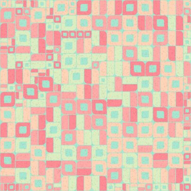 Soyut Geometrik Desen üretken hesaplama sanatı çizimi