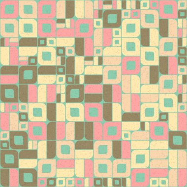 Soyut Geometrik Desen üretken hesaplama sanatı çizimi