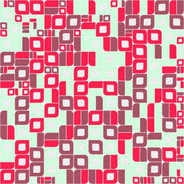 Soyut Geometrik Desen üretken hesaplama sanatı çizimi