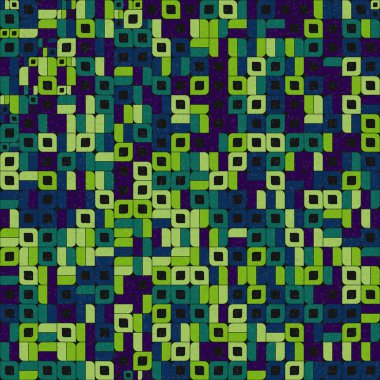 Soyut Geometrik Desen üretken hesaplama sanatı çizimi