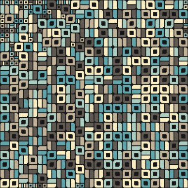 Soyut Geometrik Desen üretken hesaplama sanatı çizimi