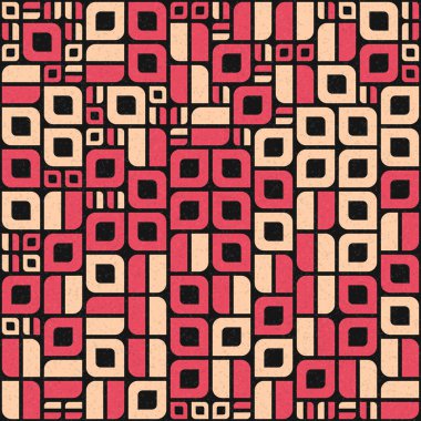 Soyut Geometrik Desen üretken hesaplama sanatı çizimi