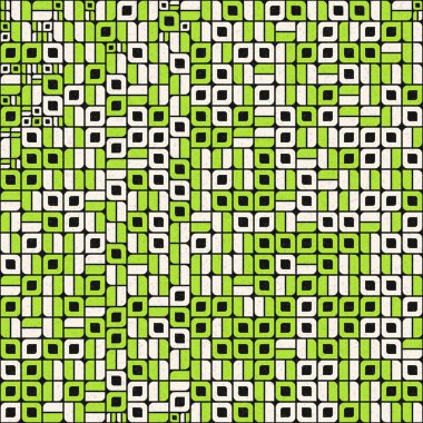 Soyut Geometrik Desen üretken hesaplama sanatı çizimi