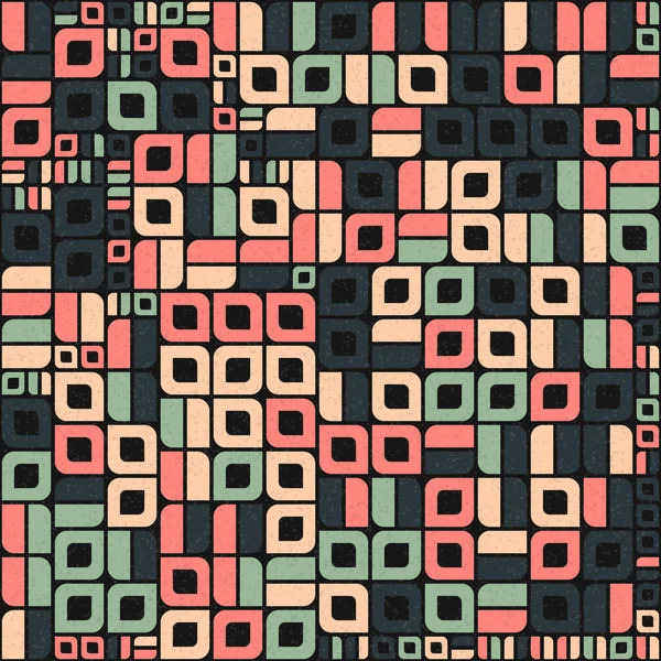 Abstrakcyjny Geometryczny Wzór Generatywna Sztuka Obliczeniowa Ilustracja — Wektor stockowy