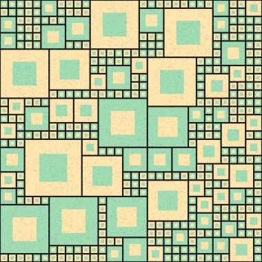 Soyut Geometrik Desen üretken hesaplama sanatı çizimi