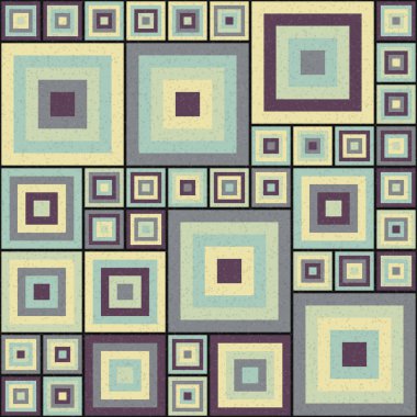 Soyut Geometrik Desen üretken hesaplama sanatı çizimi