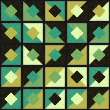 Soyut Geometrik Desen üretken hesaplama sanatı çizimi