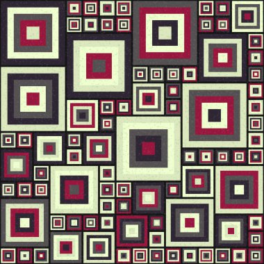 Soyut Geometrik Desen üretken hesaplama sanatı çizimi