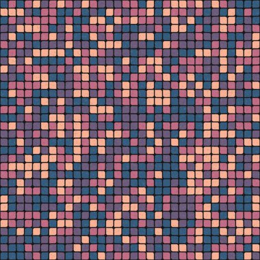 Soyut Geometrik Desen üretken hesaplama sanatı çizimi