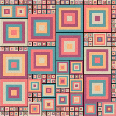 Soyut Geometrik Desen üretken hesaplama sanatı çizimi