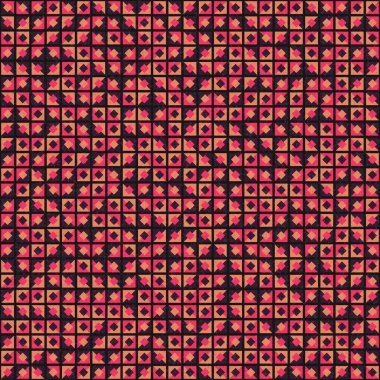 Soyut Geometrik Desen üretken hesaplama sanatı çizimi