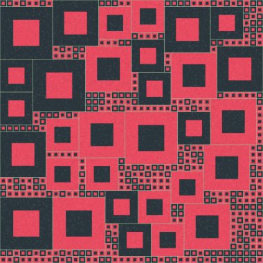 Soyut Geometrik Desen üretken hesaplama sanatı çizimi