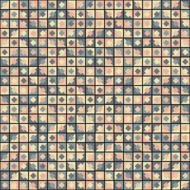 Soyut Geometrik Desen üretken hesaplama sanatı çizimi