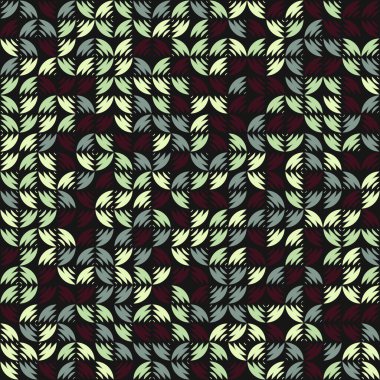 Soyut Geometrik Desen üretken hesaplama sanatı çizimi