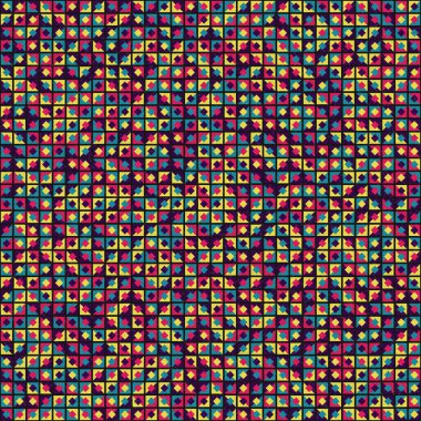 Soyut Geometrik Desen üretken hesaplama sanatı çizimi