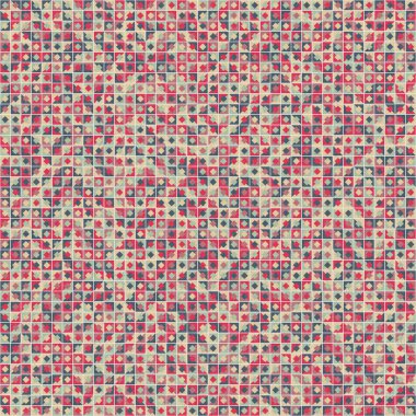 Soyut Geometrik Desen üretken hesaplama sanatı çizimi