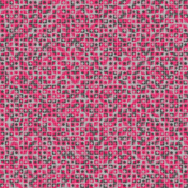 Soyut Geometrik Desen üretken hesaplama sanatı çizimi