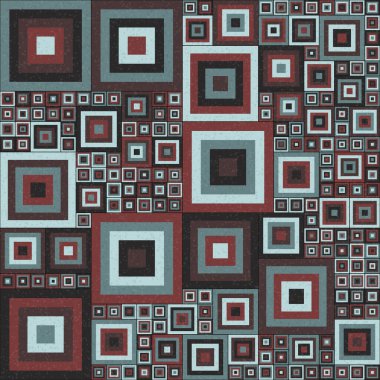 Soyut Geometrik Desen üretken hesaplama sanatı çizimi