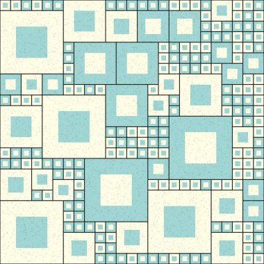 Soyut Geometrik Desen üretken hesaplama sanatı çizimi
