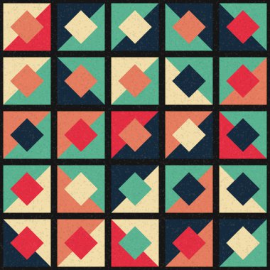 Soyut Geometrik Desen üretken hesaplama sanatı çizimi