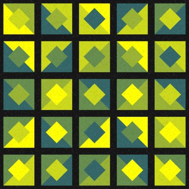 Soyut Geometrik Desen üretken hesaplama sanatı çizimi